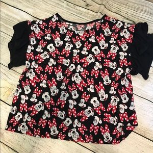 Disney Parks Minnie Mouse blouse NEW 1X
